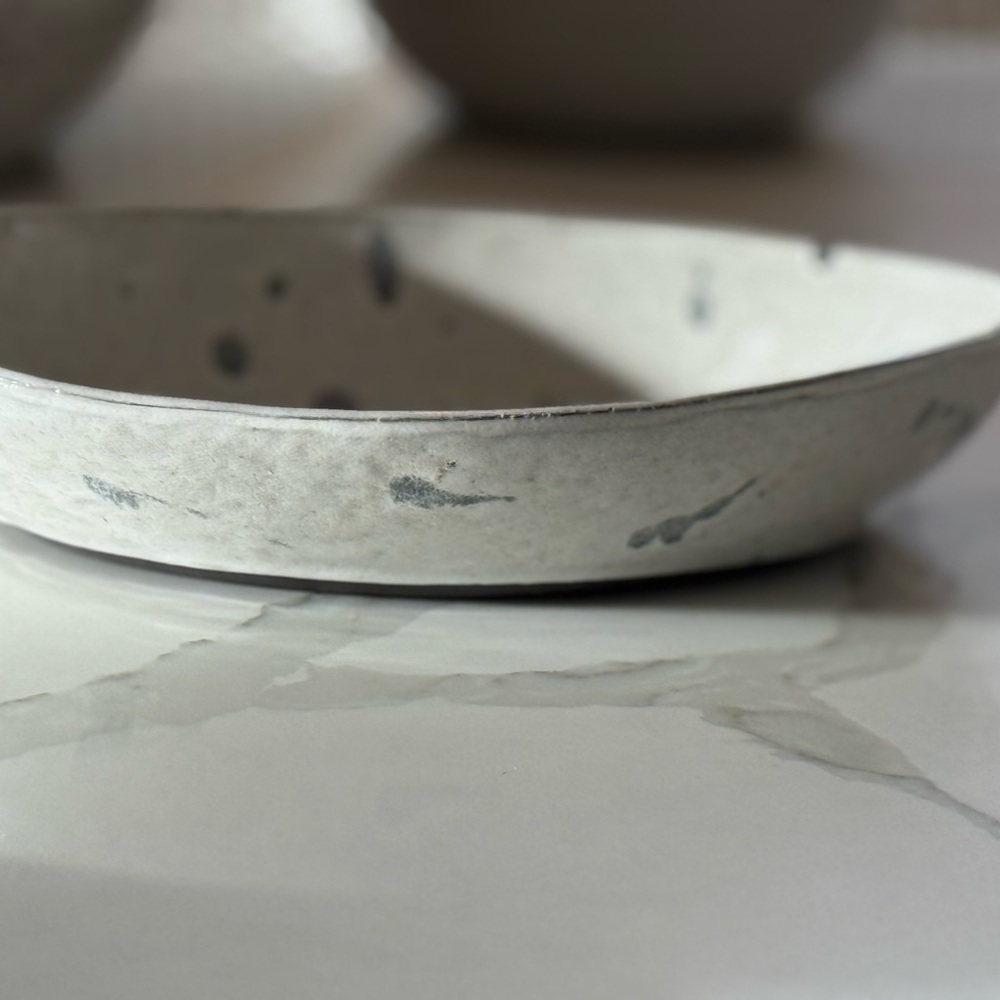 Artisan Speckled Ceramic Dish